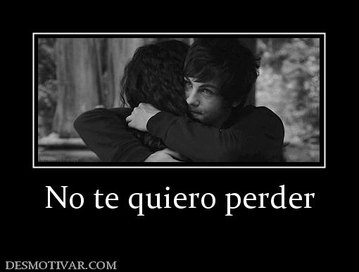 No te quiero perder