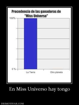 En Miss Universo hay tongo