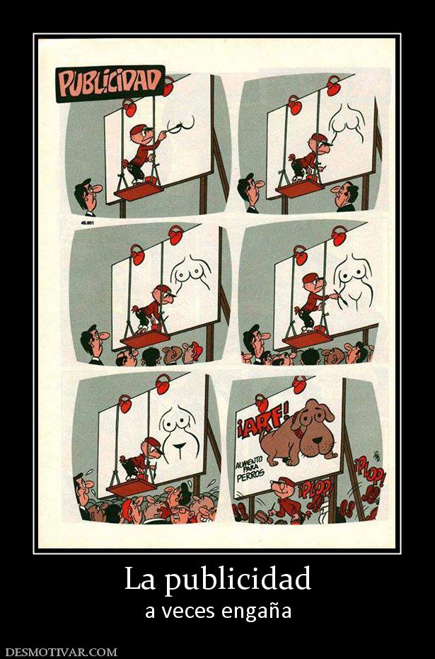 La publicidad a veces engaña