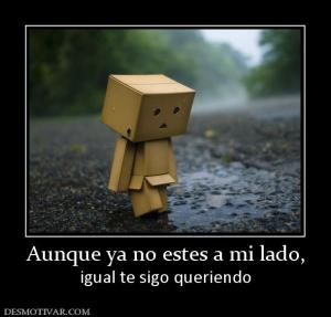 Aunque ya no estes a mi lado, igual te sigo queriendo