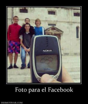 Foto para el Facebook