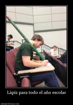 Lápiz para todo el año escolar