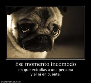 Ese momento incómodo en que extrañas a una persona y él ni en cuenta.