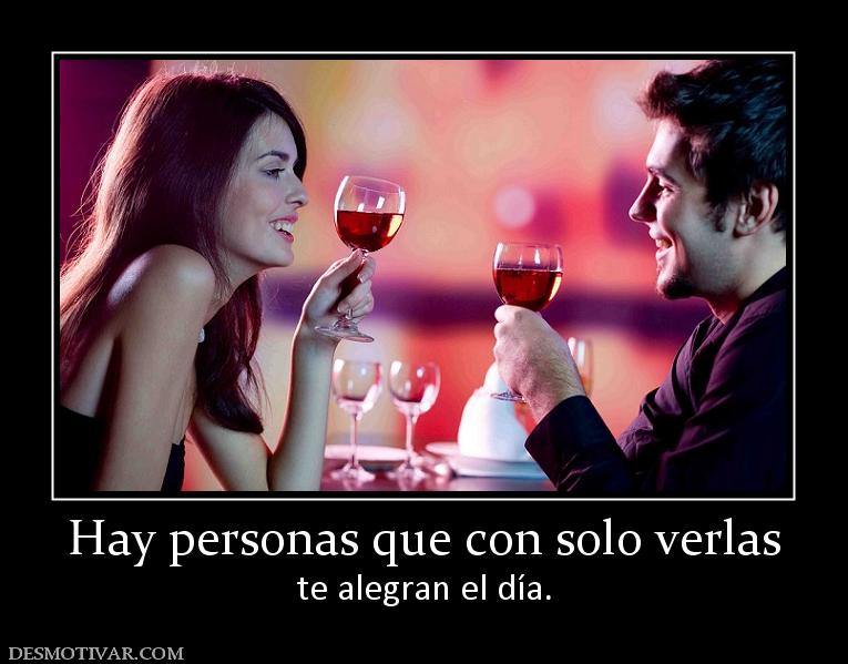 Hay personas que con solo verlas te alegran el día.