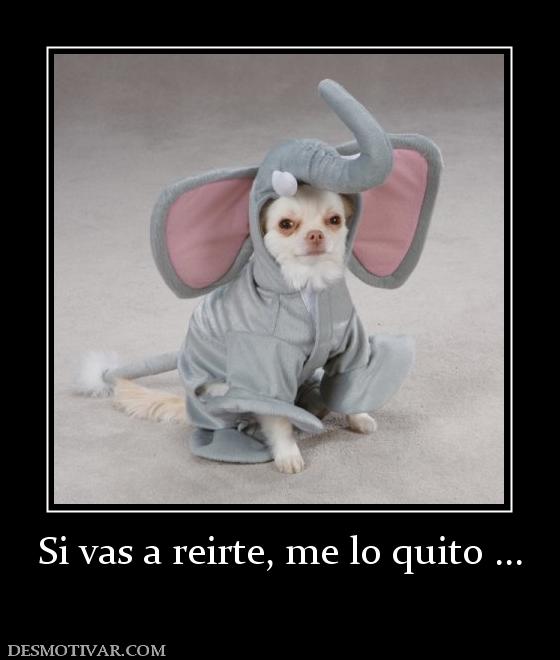 Si vas a reirte, me lo quito ...