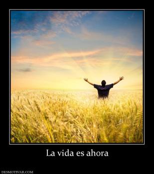 La vida es ahora