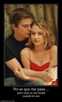 No se que me pasa ... pero todo se me olvida cuando te veo