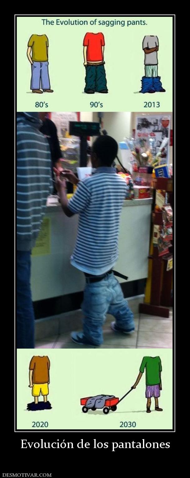 Evolución de los pantalones