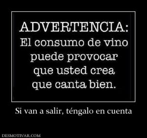 Si van a salir, téngalo en cuenta