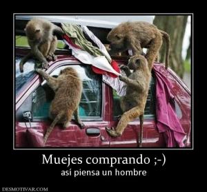 Muejes comprando ;-) así piensa un hombre