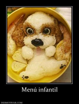 Menú infantil