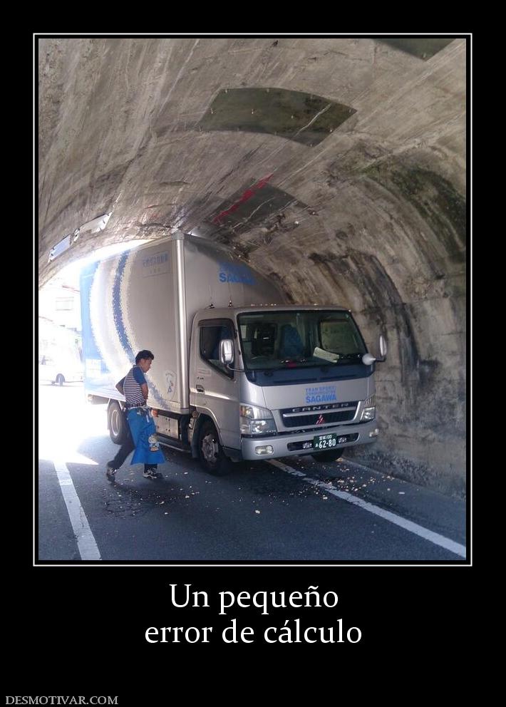 Un pequeño error de cálculo