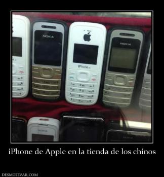 iPhone de Apple en la tienda de los ch