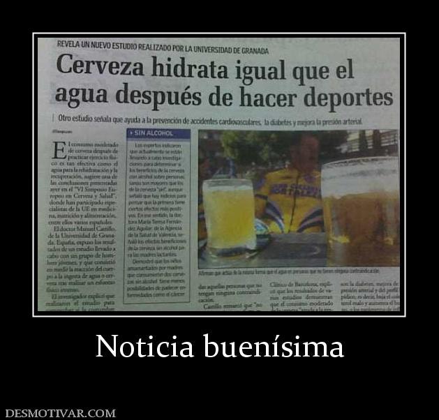 Noticia buenísima