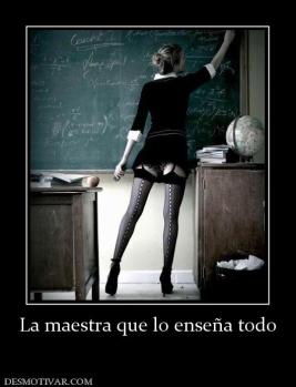 La maestra que lo enseña todo