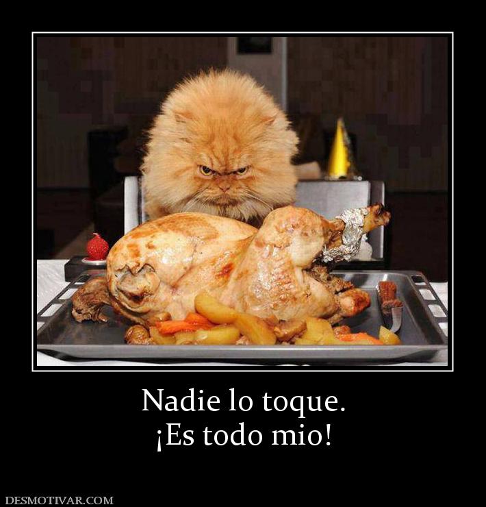 Nadie lo toque. ¡Es todo mio!