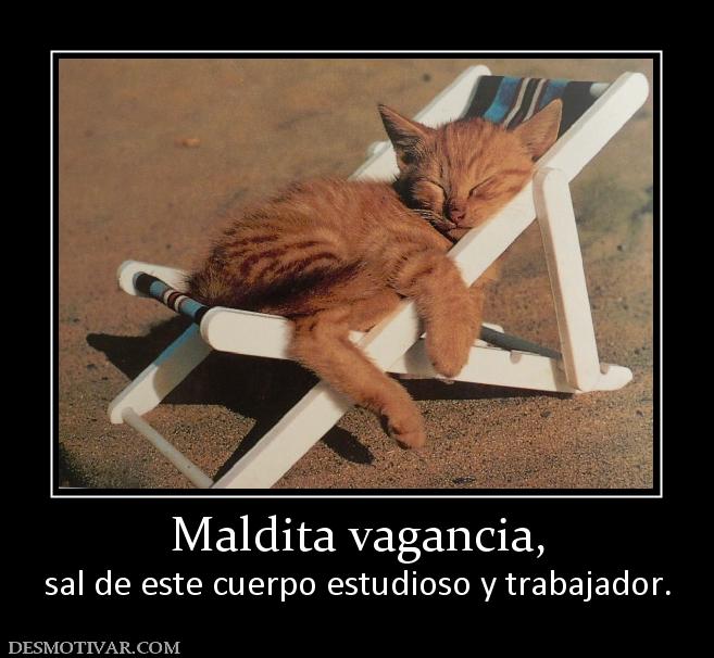 Maldita vagancia, sal de este cuerpo estudioso y trabajador.