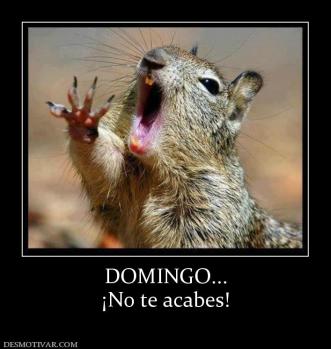 DOMINGO... ¡No te acabes!