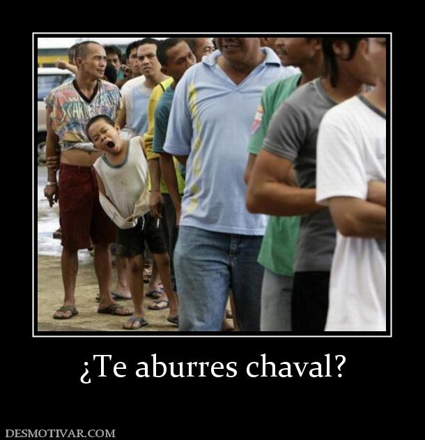 ¿Te aburres chaval?