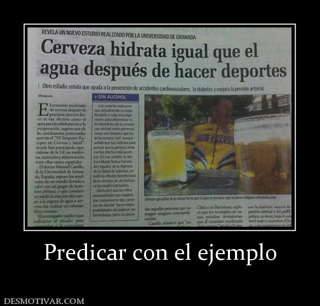 Predicar con el ejemplo