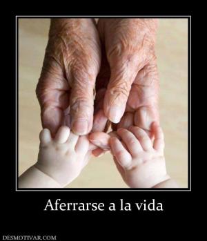 Aferrarse a la vida