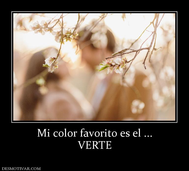 Mi color favorito es el ... VERTE