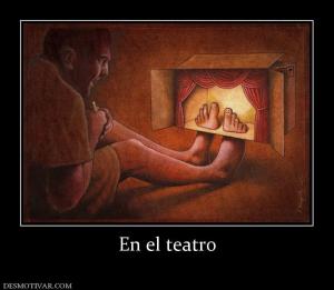En el teatro