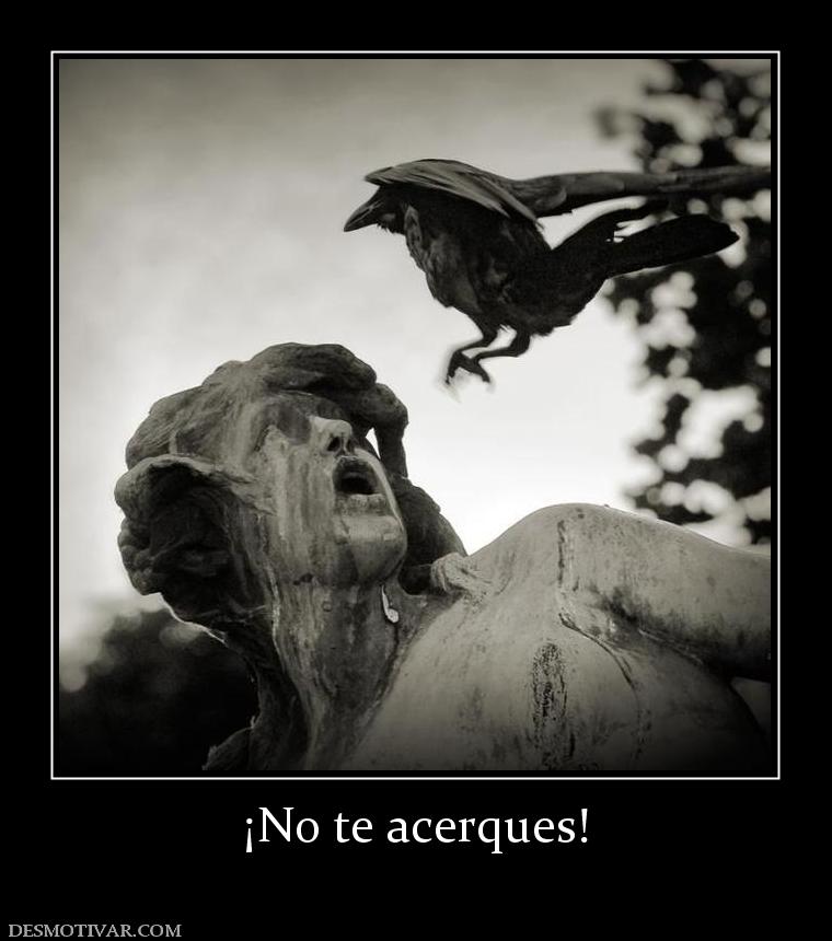 ¡No te acerques!