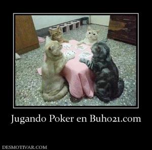 Jugando Poker en Buho21.com