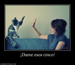 ¡Dame esos cinco!