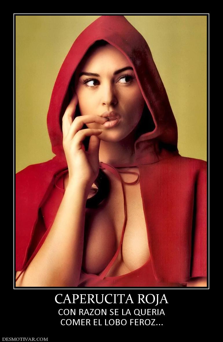 CAPERUCITA ROJA CON RAZON SE LA QUERIA COMER EL LOBO FEROZ...