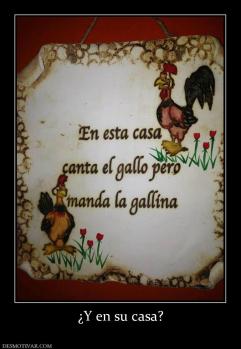 ¿Y en su casa?