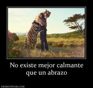 No existe mejor calmante que un abrazo