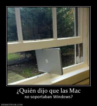 ¿Quién dijo que las Mac no soportaban Windows?
