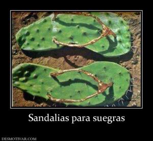 Sandalias para suegras