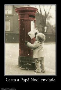 Carta a Papá Noel enviada