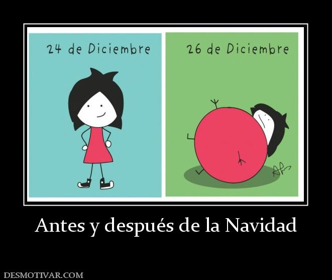 Antes y después de la Navidad