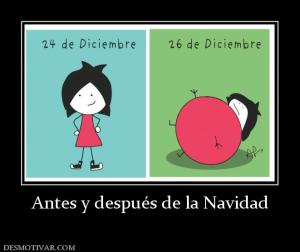 Antes y después de la Navidad