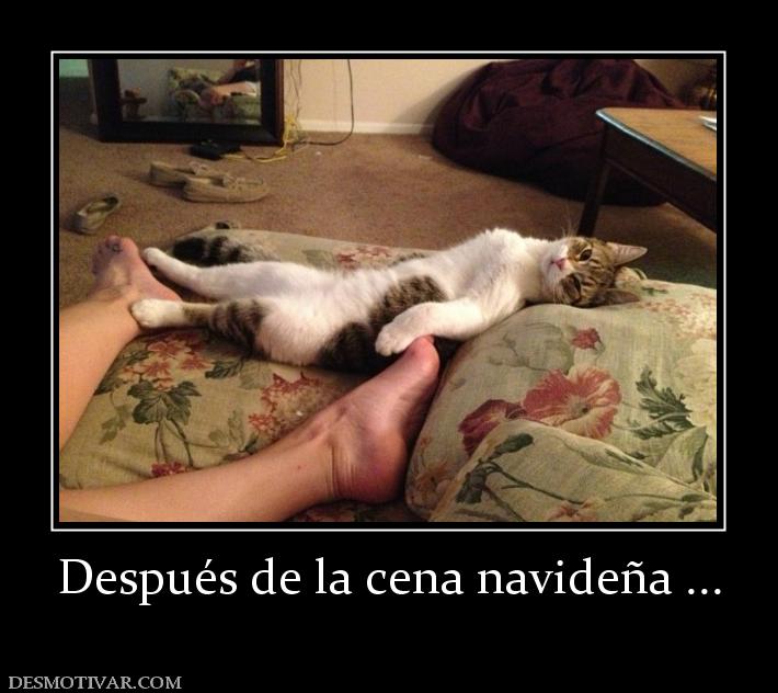 Después de la cena navideña ...