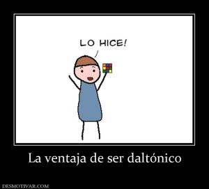 La ventaja de ser daltónico