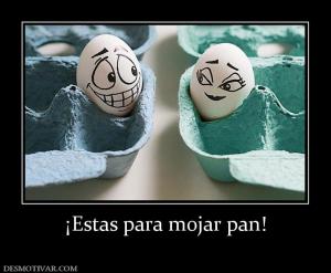 ¡Estas para mojar pan!