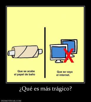 ¿Qué es más trágico?