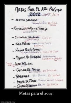 Metas para el 2014