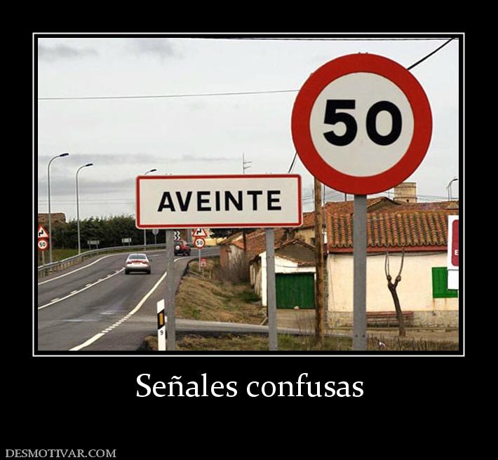 Señales confusas