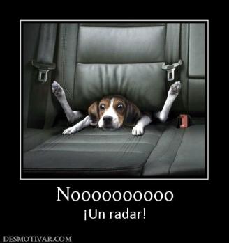 Noooooooooo ¡Un radar!