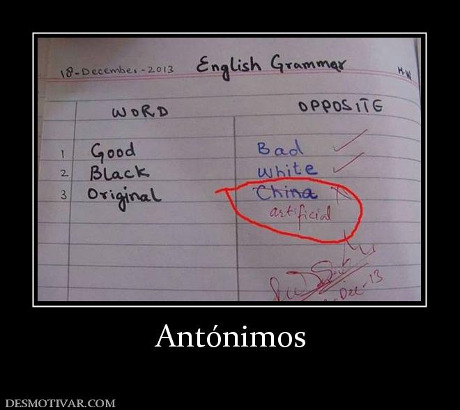 Antónimos