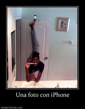 Una foto con iPhone