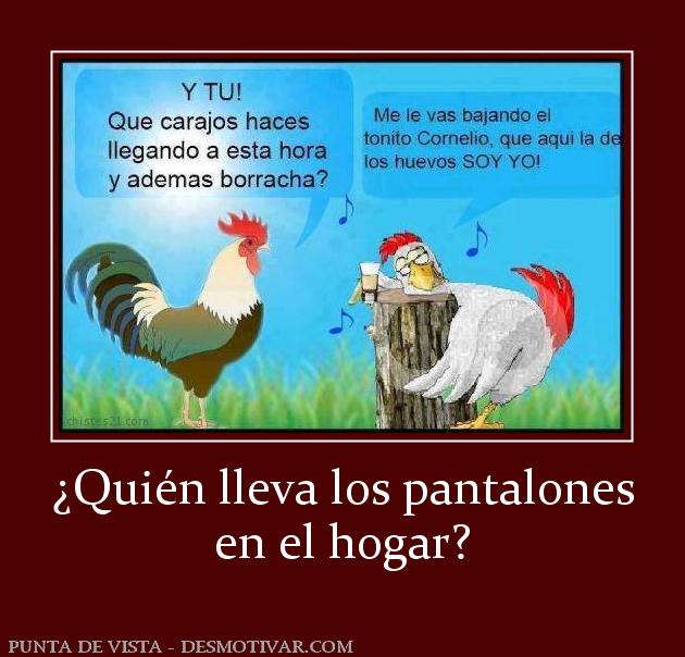 ¿Quién lleva los pantalones en el hogar?