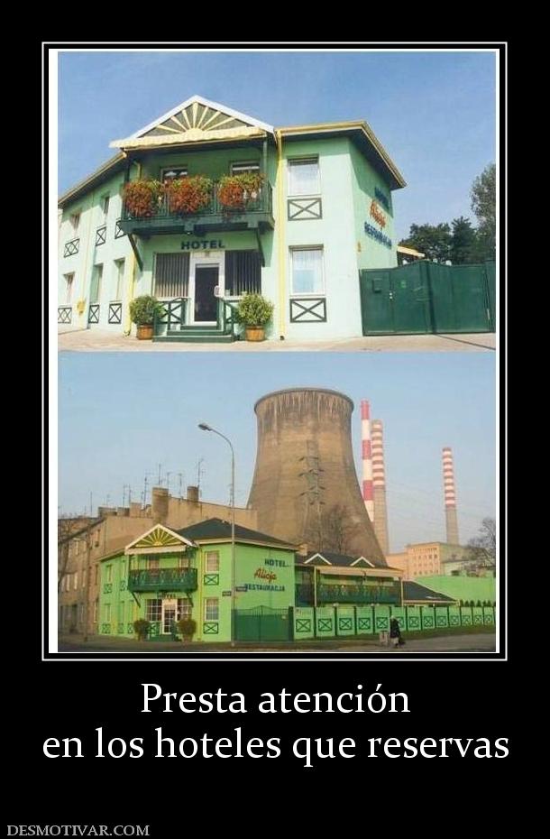 Presta atención en los hoteles que reservas