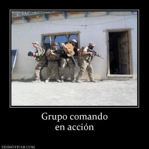 Grupo comando en acción